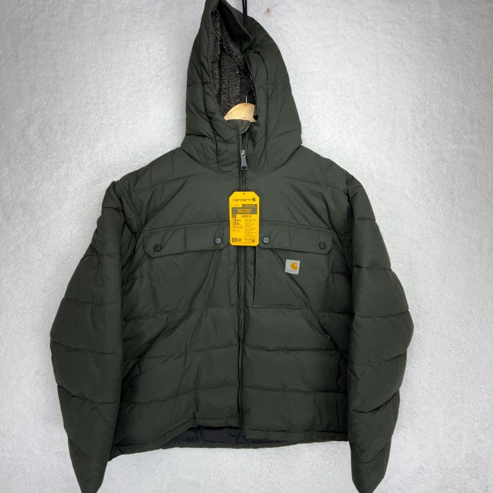 Carhartt Montana Insulated Jacket Men 2XL Loose Fit Rain Defender Green OJ5474-M